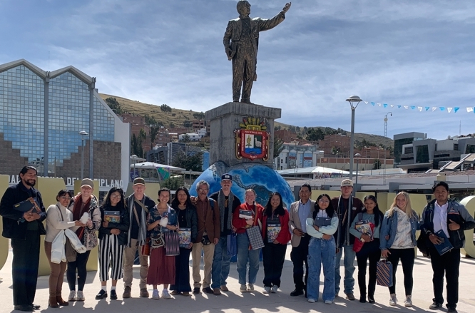 OU Students at UNAP campus in Puno, Peru.