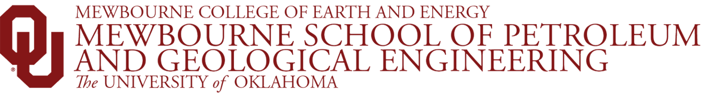 Mewbourne College of Earth and Energy, Mewbourne School of Petroleum and Geological Engineering, The University of Oklahoma website wordmark