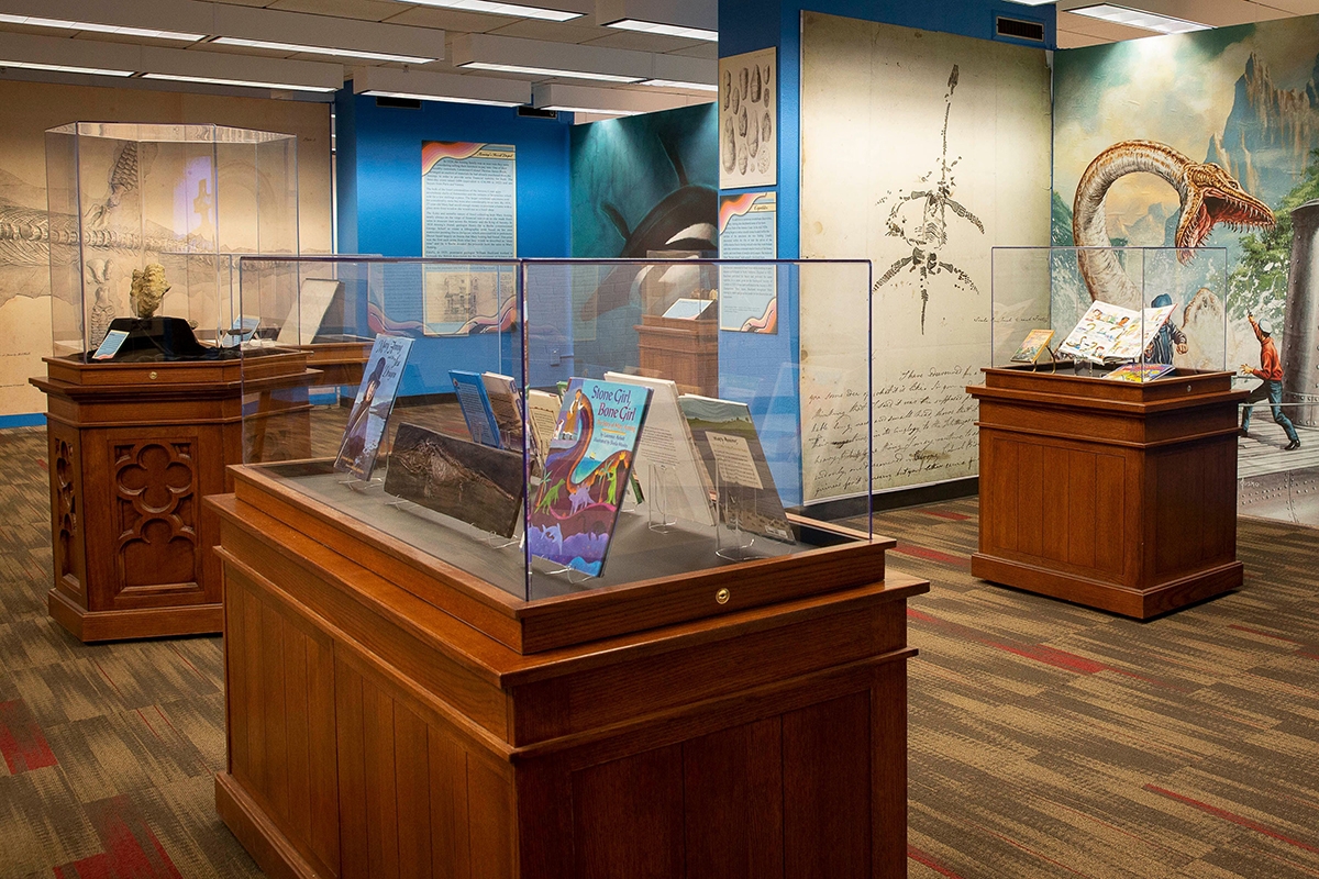 Mother of Dragons: the Life and Discoveries of Mary Anning Exhibit. Exhibit available at The University of Oklahoma.