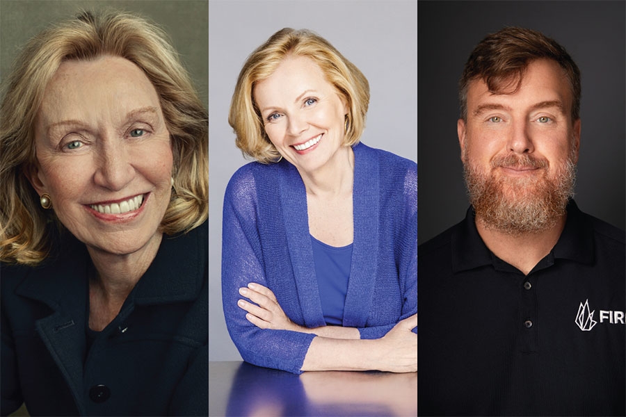 Doris Kearns Goodwin, Peggy Noonan and Greg Lukianoff.