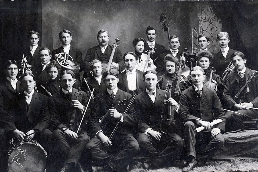 Members of the University of Oklahoma Orchestra, circa 1906