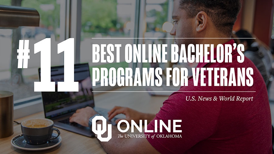 Number 11 Best Online Bachelor Programs for Veterans, U.S. News & World Report. OU Online, The University of Oklahoma.