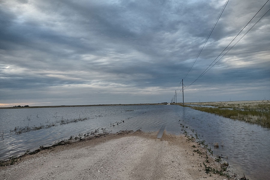 Flooding in the Oklahoma panhandle.