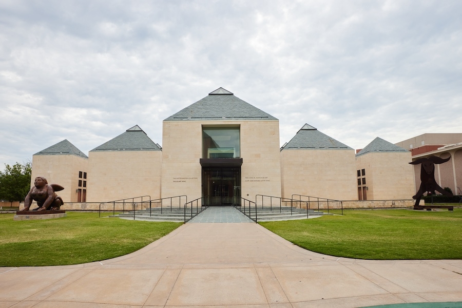 The exterior of the Fred Jones Jr. Museum of Art.