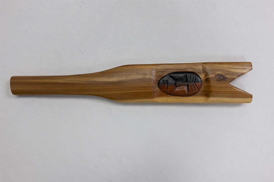 One of the artifacts, called "Male Drumstick."