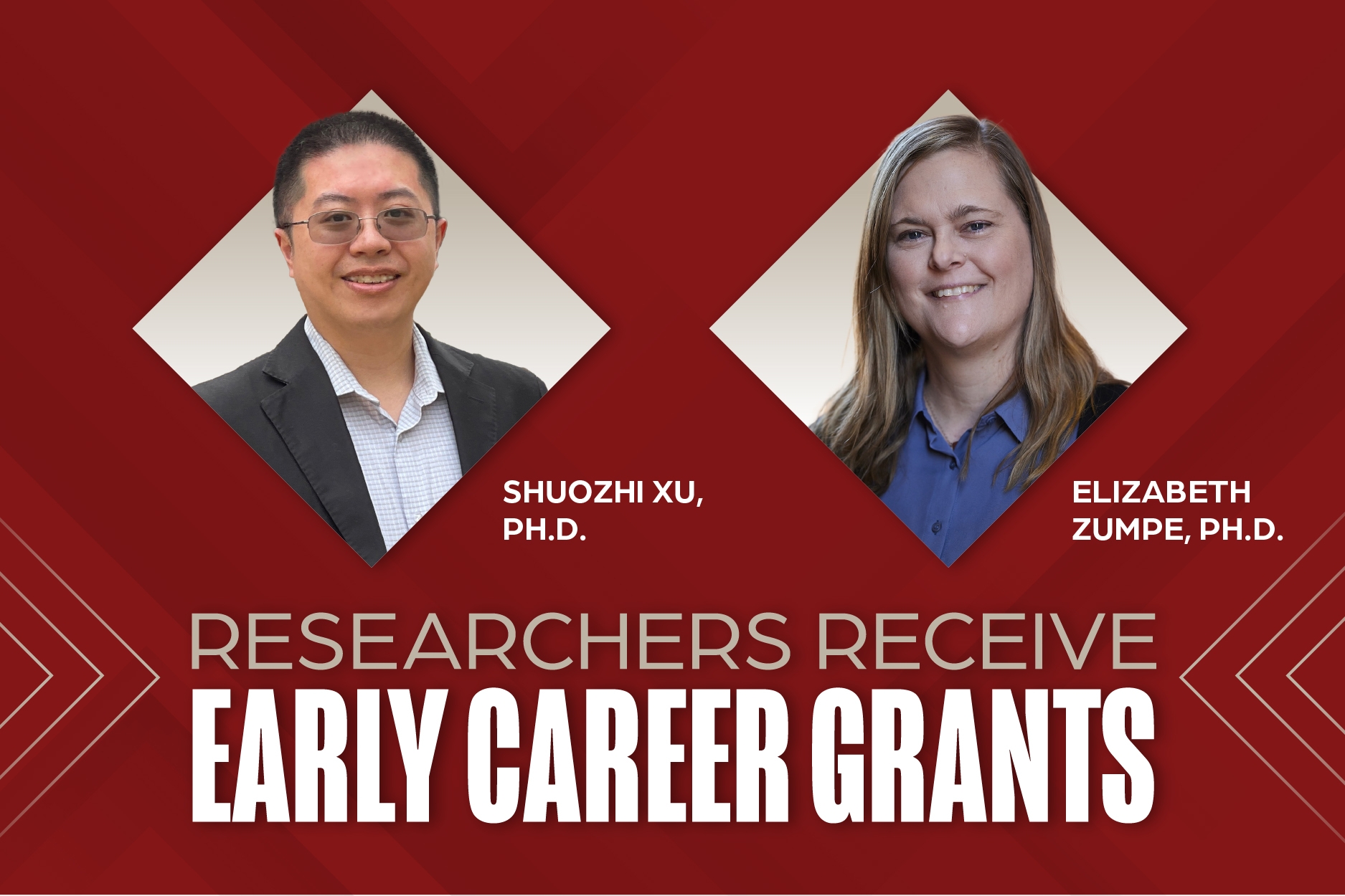 Xu, Zumpe, Researchers Receive Early Career Grants.