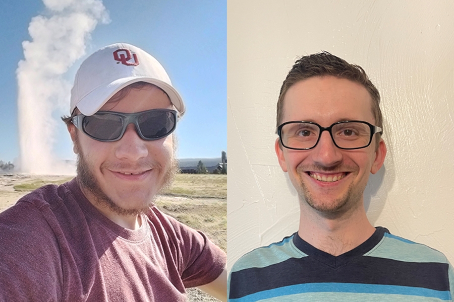 Alex Gleason (left) and Alex Albright awarded time on the Gemini North and South telescopes.