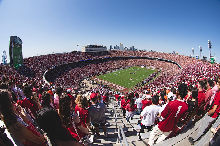 Image of Cotton Bowl Stadium in Dallas, Texas.