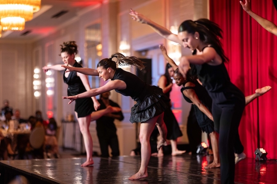 OU Fine Arts students perform dance on stage.