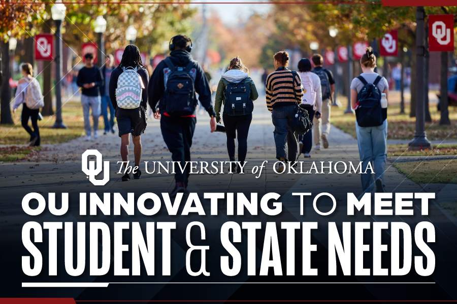 Image reading: OU Innovating to Meeting Student and State Needs.