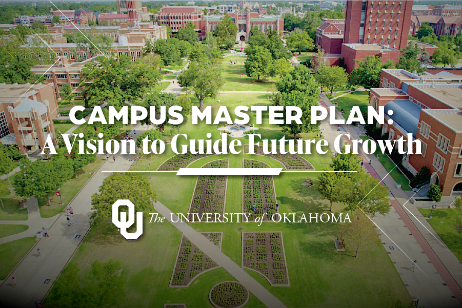 Graphic reading: "Campus Master Plan: A Vision to Guide Future Growth".