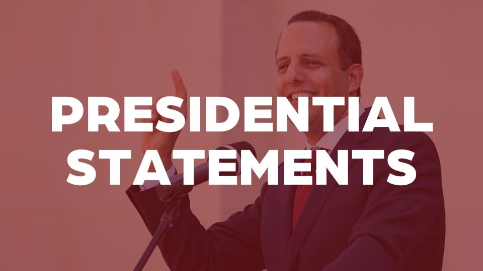 Presidential Statements