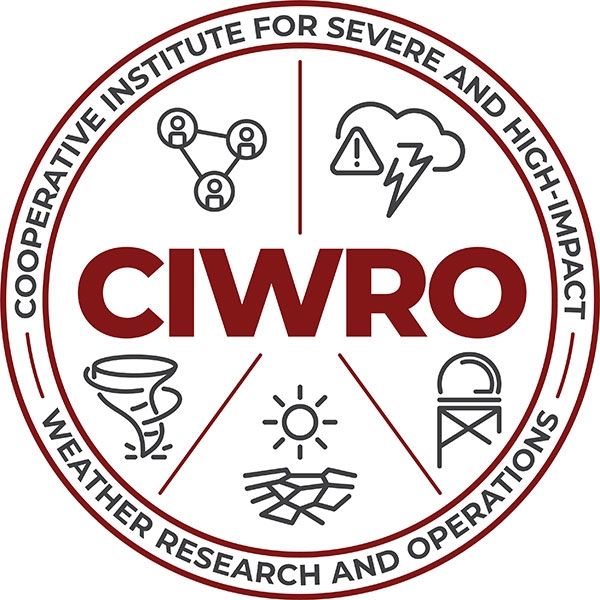 Cooperative Institute for Severe and High-Impact Weather Research and Operations (C I W R O) logo.