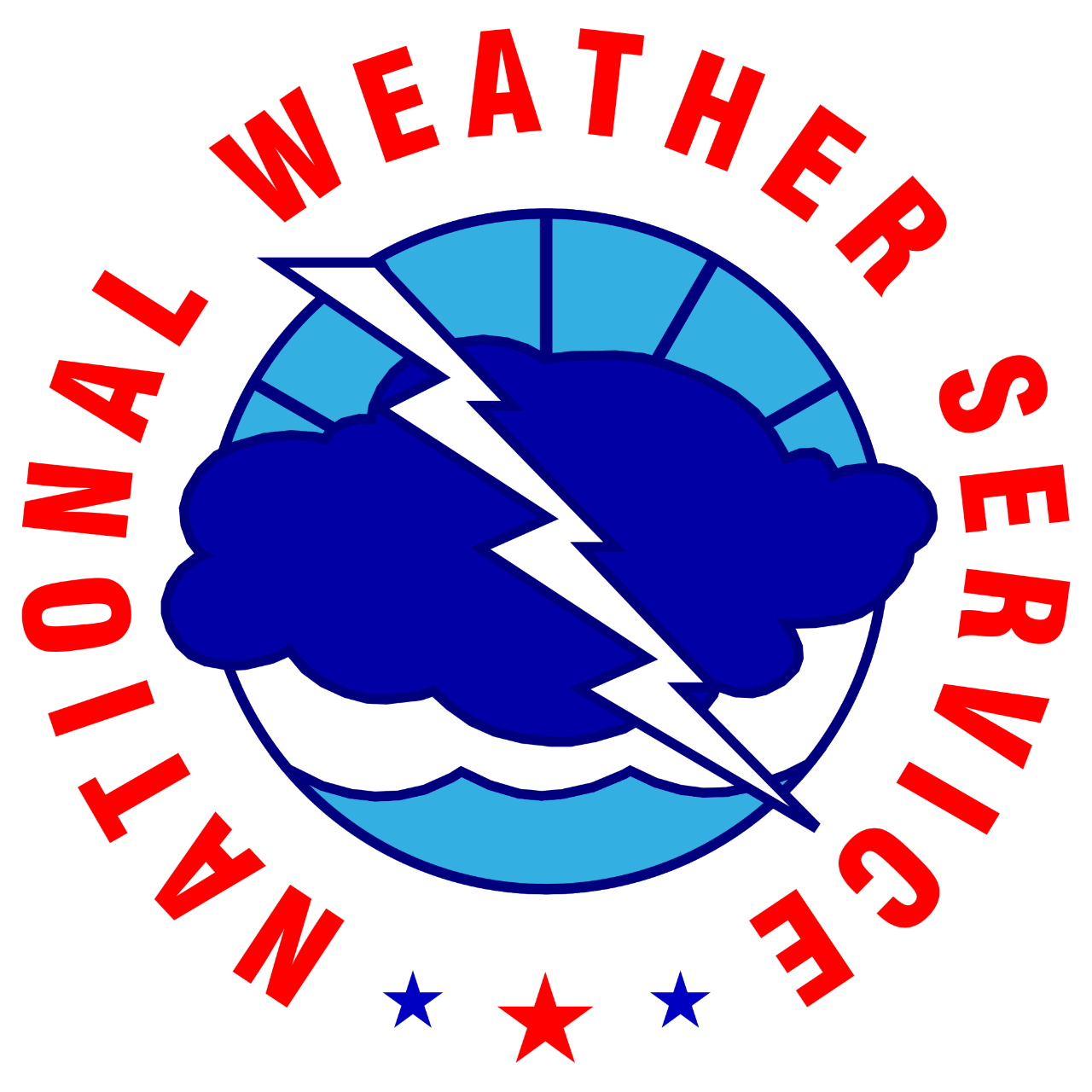 National Weather Service logo.