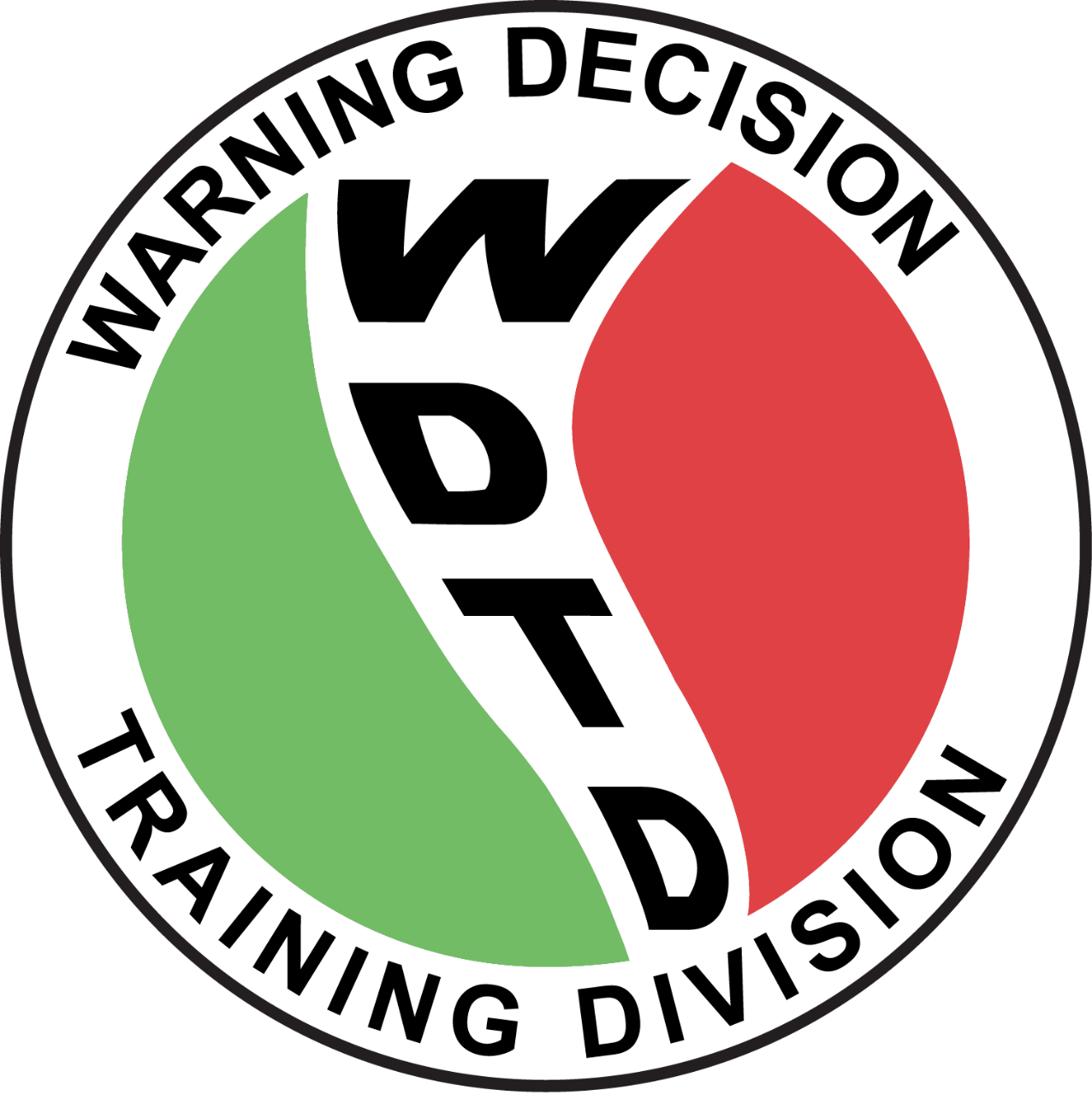 Warning Decision Training Division, WDTD logo.