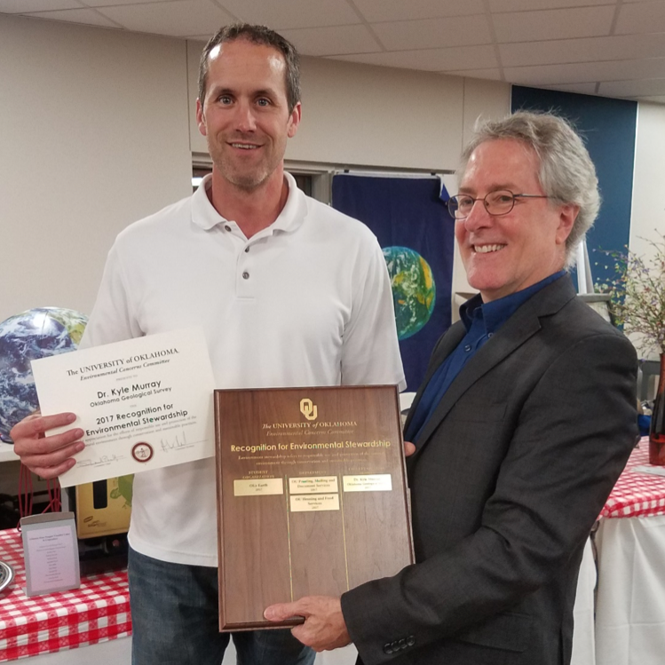 Dr. Kyle Murray Honored with Environmental Stewardship Award