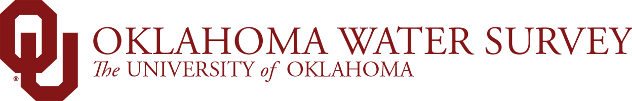 Interlocking O U, Oklahoma Water Survey, The University of Oklahoma website wordmark.