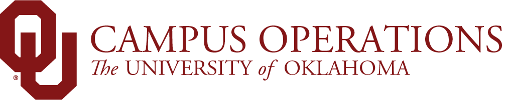 Interlocking OU, Campus Operations, The University of Oklahoma website wordmark.