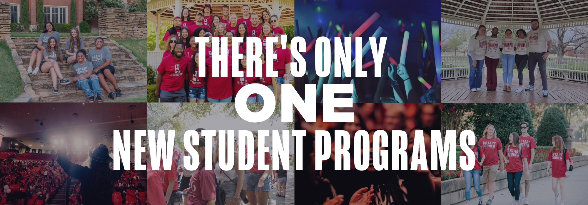 Collage of program photos. There's only one new student programs.