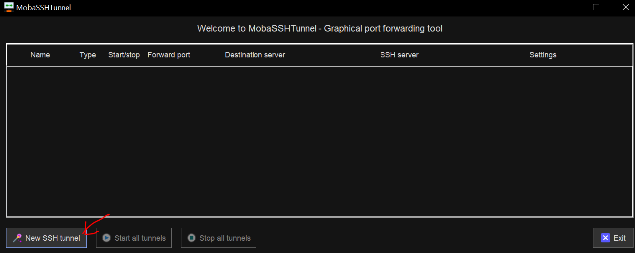 mo ba x term tunneling new tunnel
