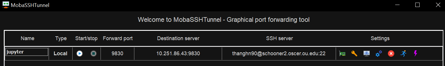 mo ba x term tunneling start