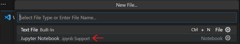 visual studio code python new jupiter notebook
