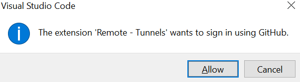 visual studio code git hub authorization pop up