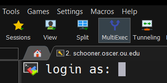 Login to the super computer