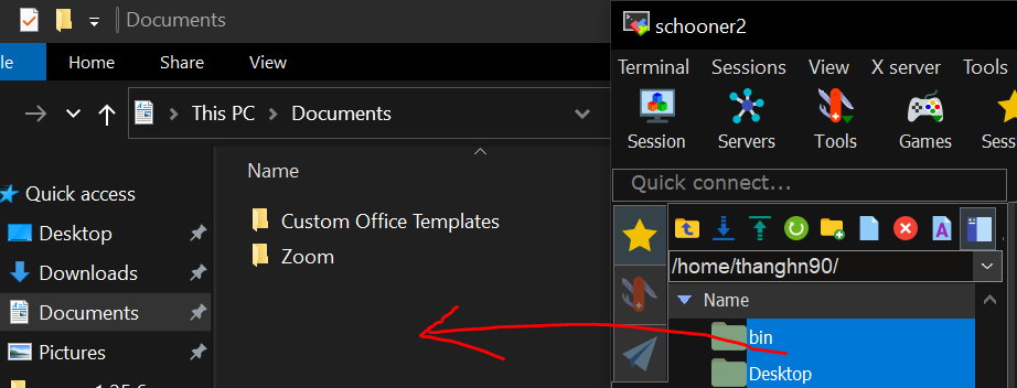 mo ba x term secure shell download drag and drop