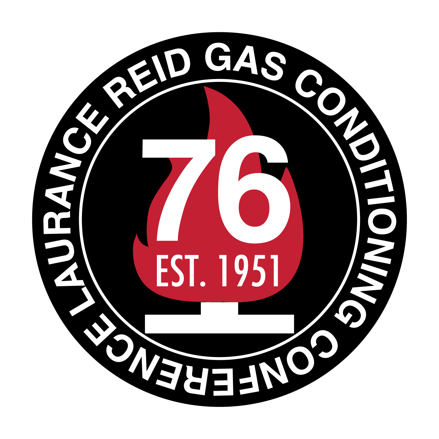 Symbol of the 76th annual Laurance Reid  Gas Conditioning Conference est. 1951