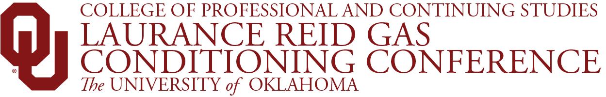 Interlocking OU, College of Professional and Continuing Studies, Laurance Reid Gas Conditioning Conference, The University of Oklahoma website wordmark.