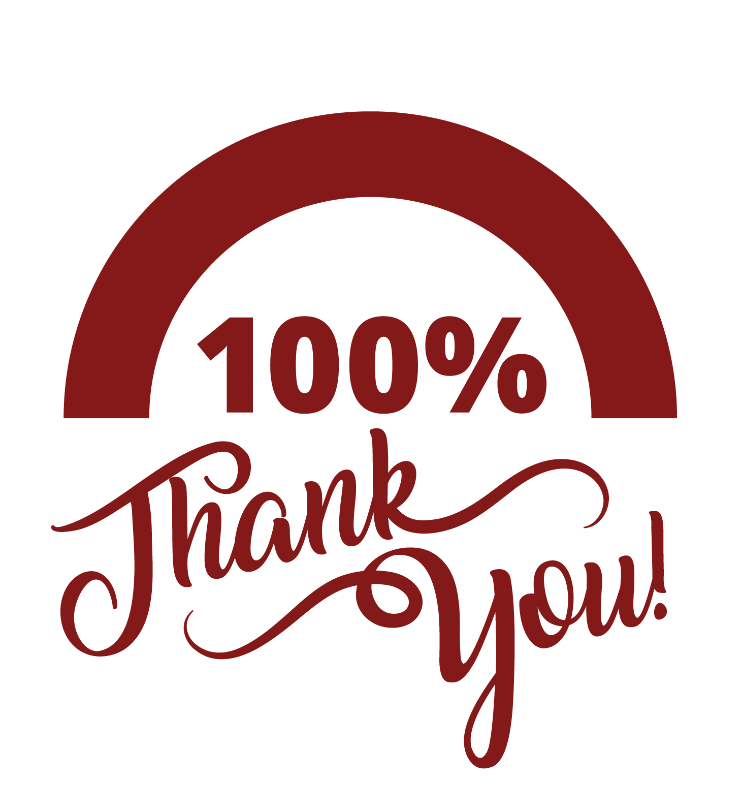 100% Thank you!