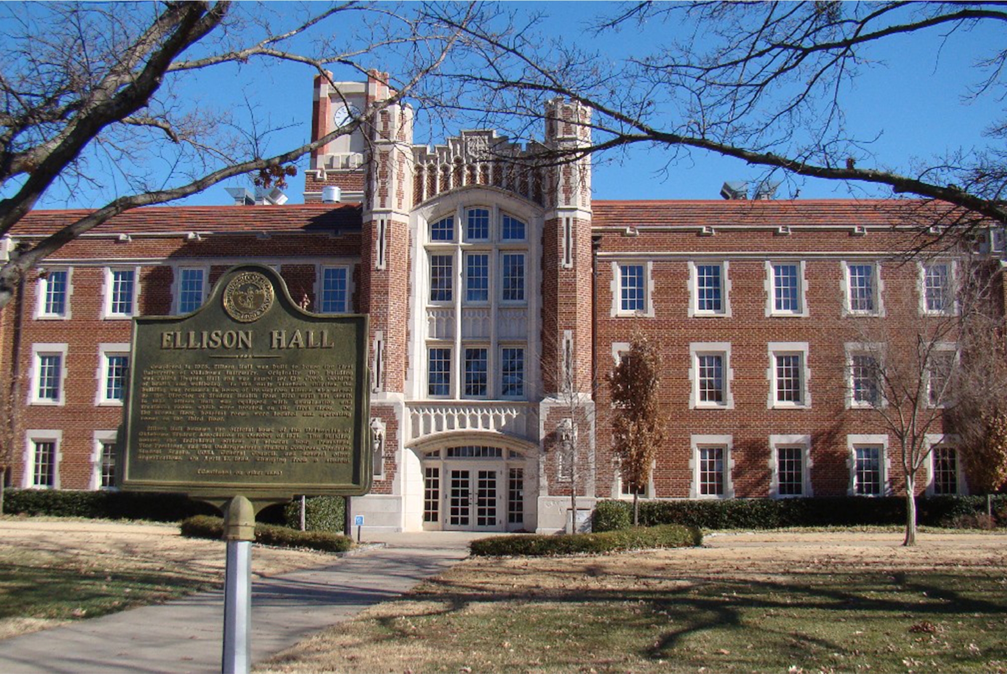 OU's Ellison Hall, formerly Ellison Infirmary.
