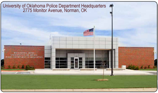 University of Oklahoma Police Department Headquarters  2775 Monitor Avenue, Norman, OK