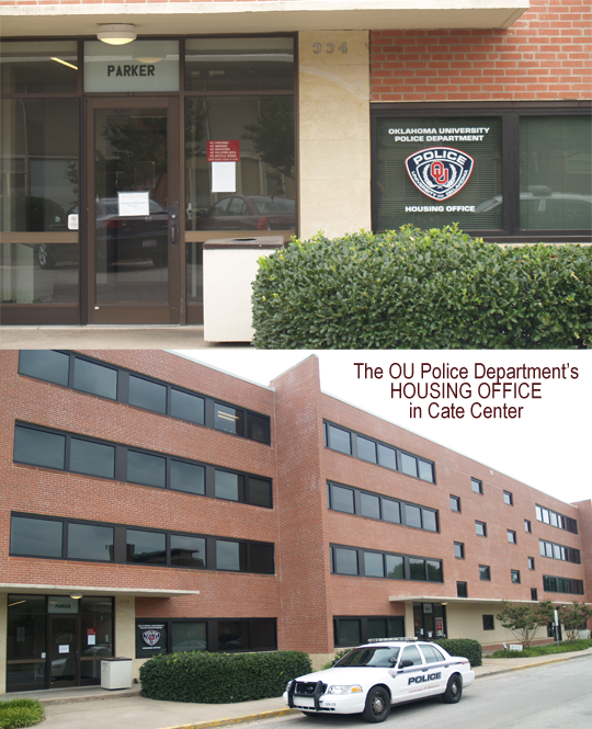 Photo: The OU Police Department’s HOUSING OFFICE in Cate Center