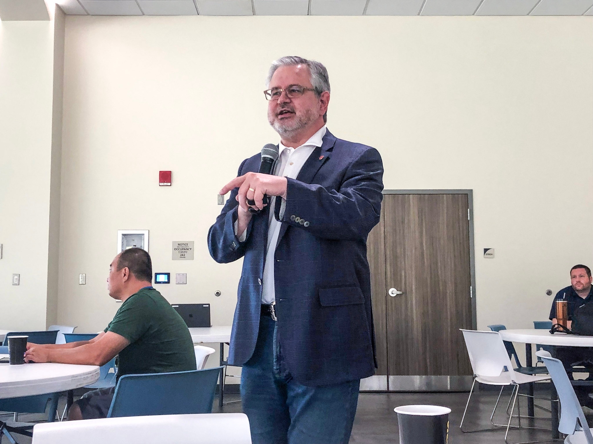 Dr. Freeze speaking at TCC