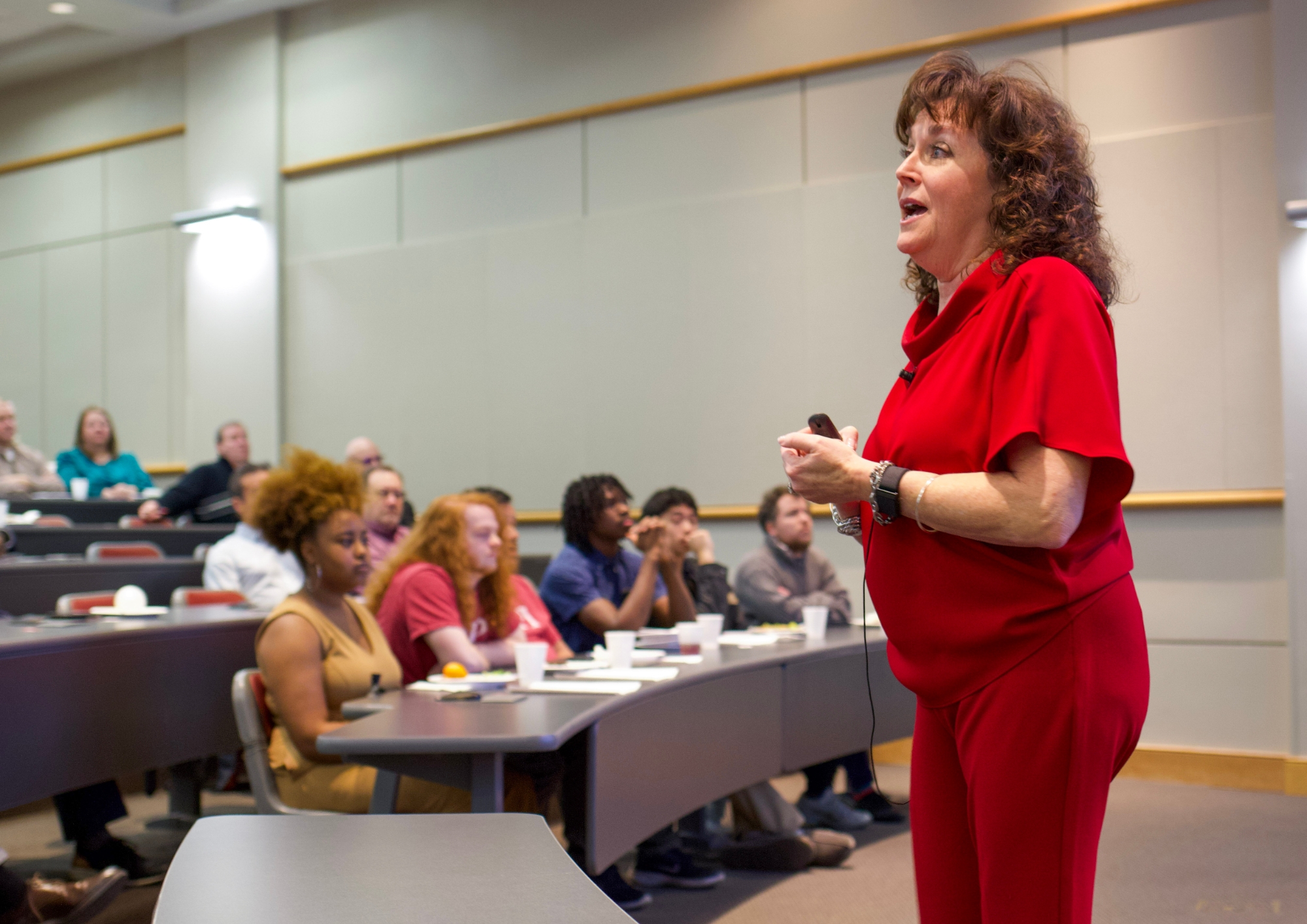 Dr. Reed talking to the State of OUPI audience.