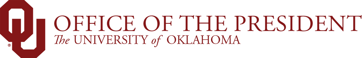 OU Office of the President, The University of Oklahoma wordmark