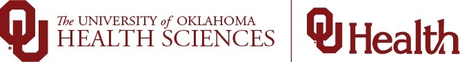 Two logos - OU The University of Oklahoma Health Sciences Center and OU Health. 