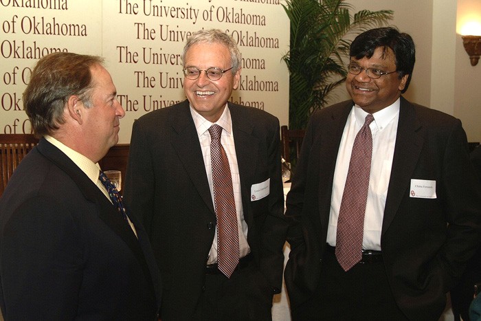 Michael Price, Louis Ederington (center) and Chitru Fernando