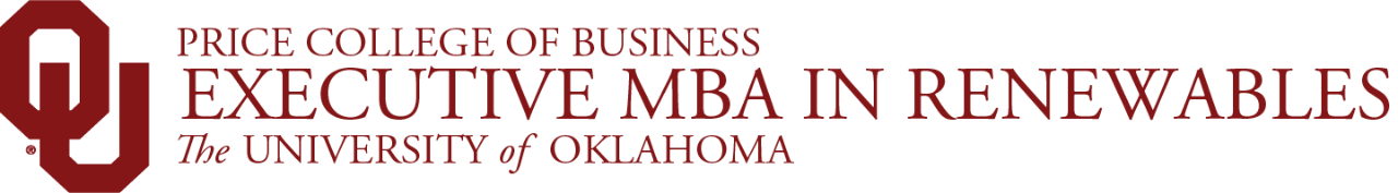 Price College of Business, Executive MBA in Renewables, The University of Oklahoma website wordmark