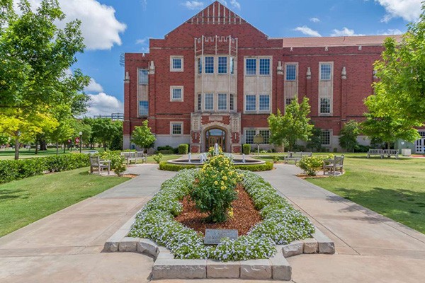 exterior shot of Price Hall at the OU Norman campus