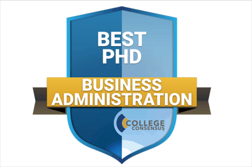 College Consensus rankings badge - Best PhD Business Administration