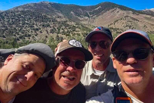 Ron Bolen (pictured second from left) with rescue group in Nevada Inyo National Forest