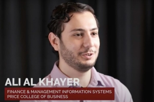 Screenshot from video segment featureing ALi Al Khayer