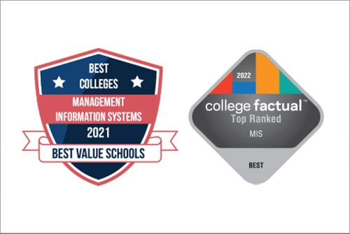 Ranking Badge for Best Colleges, Management Information Systems Best Value Schools | Rankings Badge, College Factuals Top Ranked MIS 