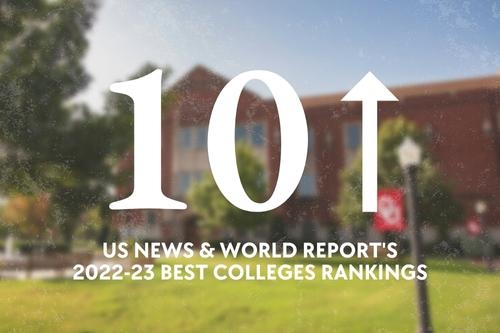 Up 10 spots US News & World Report 2022-23 Best College Rankings