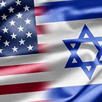 American and Israel flags together