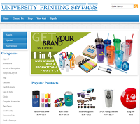 A screenshot of OU Printing and Mailing Services novelties page.