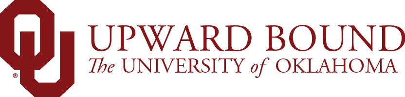 Interlocking O U, Upward Bound, The University of Oklahoma website wordmark.